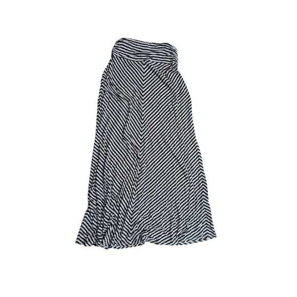 Merona Black White Striped Sz S Maxi Skirt - Picture 3 of 3